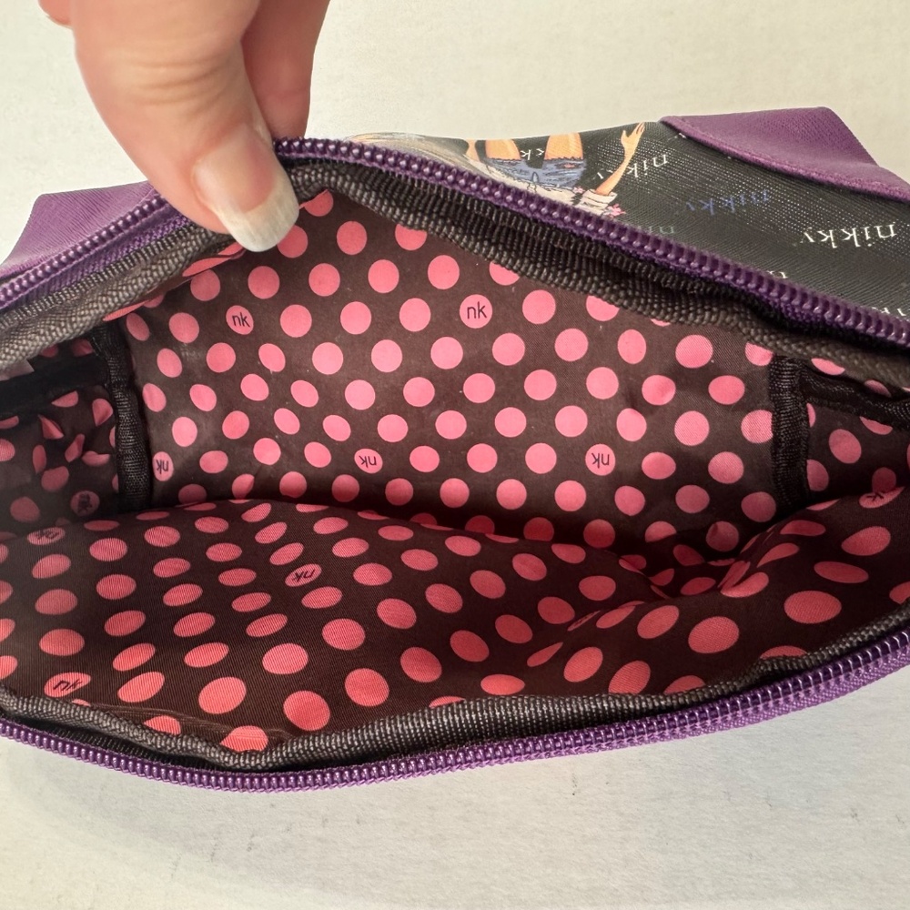 NIKKY Nicole Lee Cosmetic Makeup Bag Fashion Girl Big Eye Girls Best Friends BFF - Picture 6 of 10